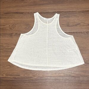 Frame Denim Cream Sleeveless Top